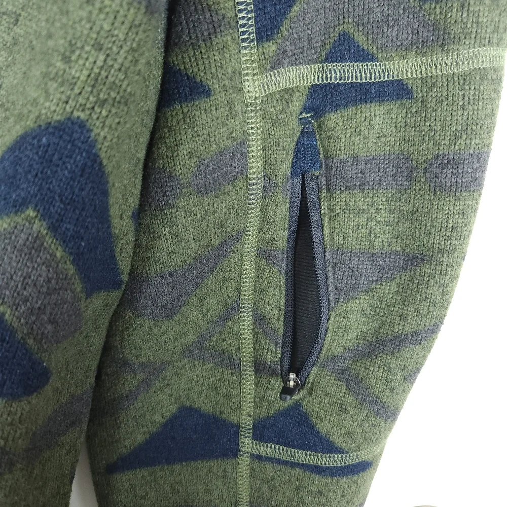 The North Face Men's Gordon Lyons Novelty 1/4 zip Pullover Aztec Green Size S